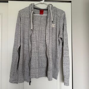 Gray Nike Zip Up Sweatshirt - Size XL